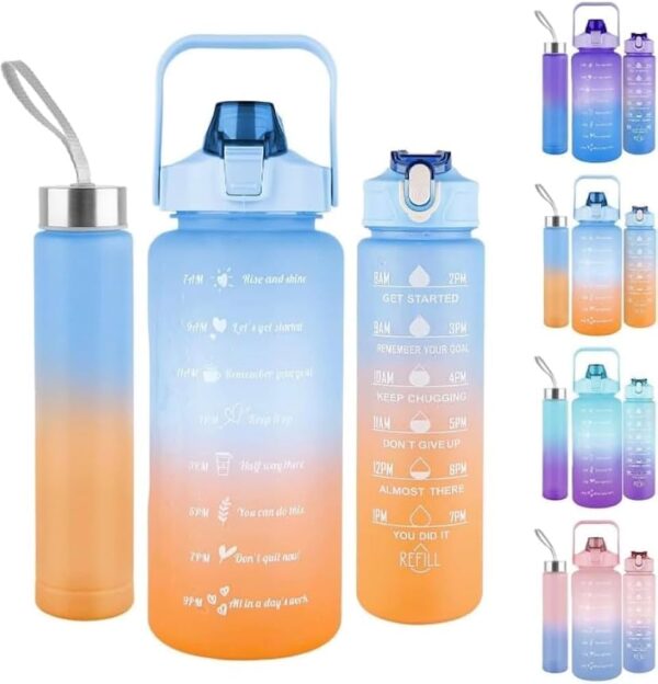 3 in 1 Motivation Water Bottle